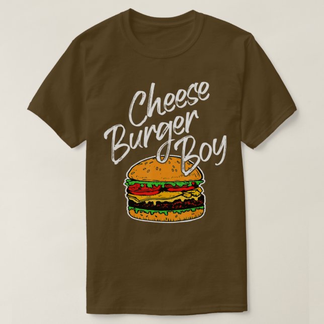 Camiseta Cheeseburger Boy Burger Lover National Cheesebur (Frente do Design)