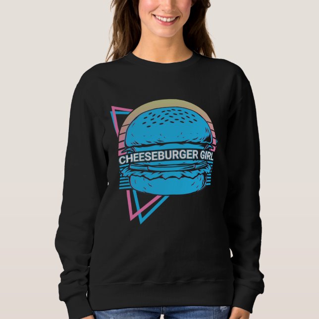 Camiseta Cheeseburger Girl  Burger Retro (Frente)