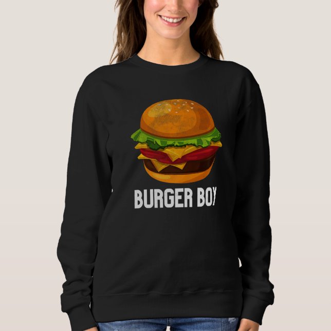 Camiseta Cheeseburger Hamburger Comida Rápida Burger Boy Co (Frente)