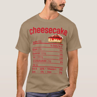 Camiseta Cheesecake Nutrition Facts Funny Thanksgiving