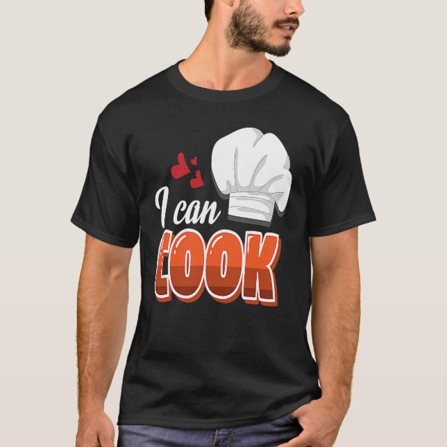 Camiseta Cheesy Pickup Line Hook Up I Can Cook (Frente)