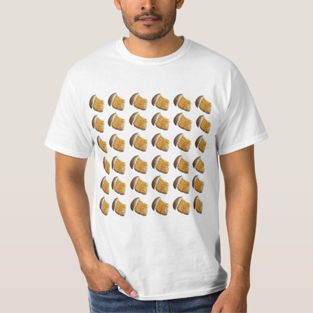 Camiseta Cheesy Puffs numa T'Shirt, Estampa. (Frente)
