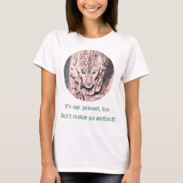 Camiseta Cheetah "É o meu planeta também!"