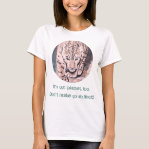 Camiseta Cheetah "É o meu planeta também!"
