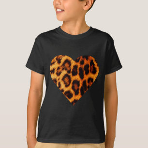 Camiseta Cheetah Estampa Leopardo Coração Legal Amor Valent