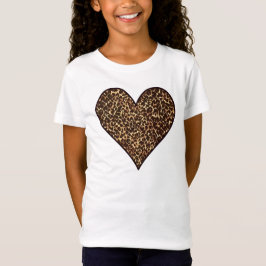 Camiseta Cheetah Impressão Heart