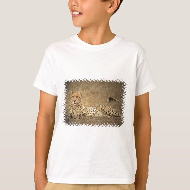 Camiseta Cheetah mancha o suor infantil (Frente)