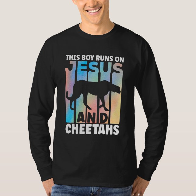 Camiseta Cheetah Outfit for Cheetah Lovers Apparel for Boys (Frente)
