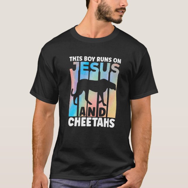 Camiseta Cheetah Outfit for Cheetah Lovers Apparel for Boys (Frente)