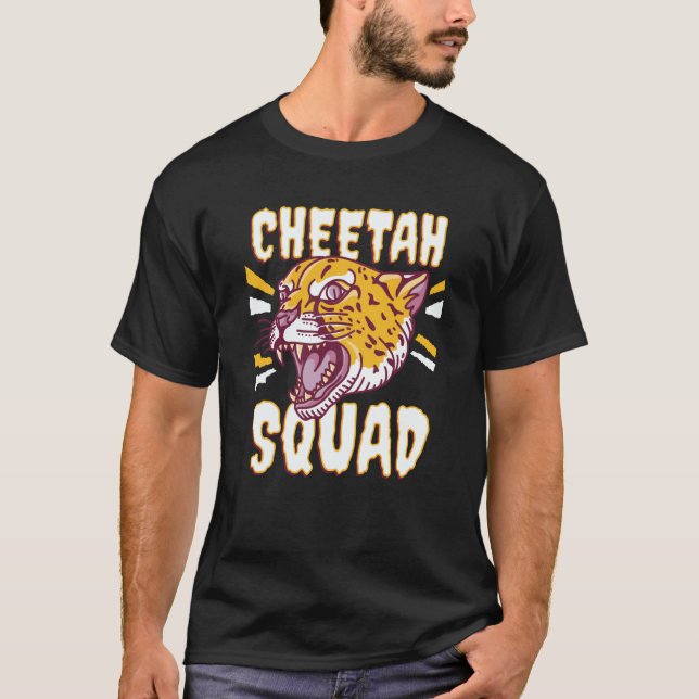 Camiseta Cheetah Squad Fastest Cat Cheetah (Frente)