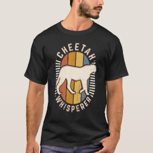 Camiseta Cheetah Whisperer Vintage Retro Animal Clássico Lo