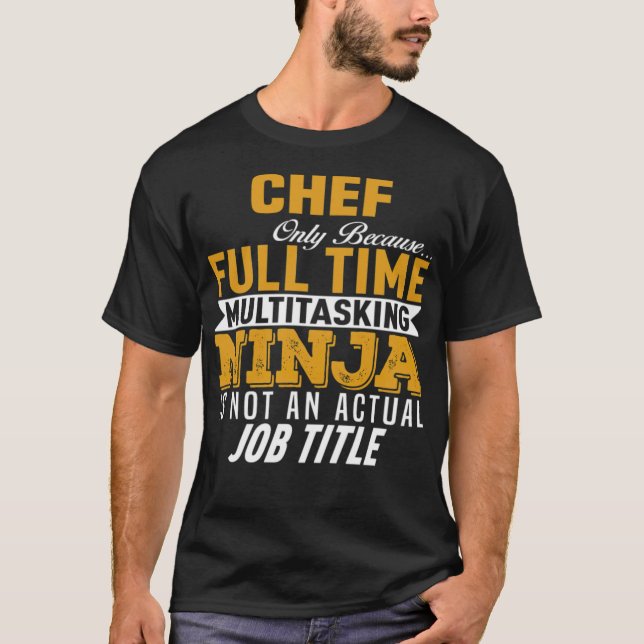 Camiseta Chef animal  space chef  (Frente)