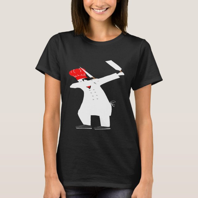 Camiseta Chef asiático japonês do Hibachi Dab Hibachi (Frente)