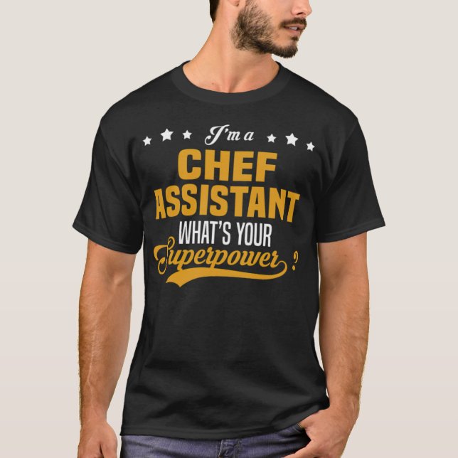 Camiseta Chef Assistant donuts restaurant  (Frente)
