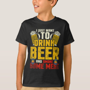 Camiseta Chef Bebendo De Cerveja Engraçado Churrasco Gif