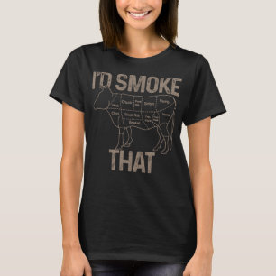 Camiseta Chef Butcher Cook CHURRASCO Eu Fumaria Aquele Cozi