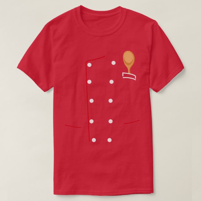 Camiseta Chef Casaco Chef Culin de Jaqueta Uniforme (Frente do Design)