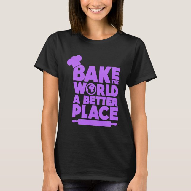 Camiseta Chef - Clássico Engraçado Fazendo Chefs Rolling Pi (Frente)