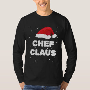 Camiseta Chef Claus Papai Noel - Roupa Da Família Christma
