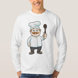 Camiseta Chef com chapéu e colher de sopa de chef