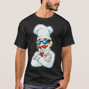 Camiseta Chef com Chefs que tem óculos escuros engraçados