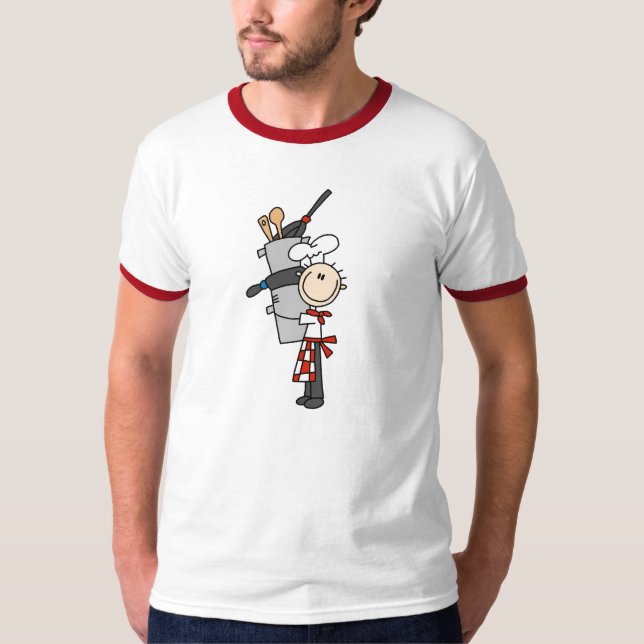 Camiseta Chef Com Panelas e Caçarolas (Frente)