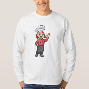 Camiseta Chef com placa de Cozinhar