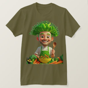 Camiseta Chef com Poder das Plantas – Cozinhando com Gentil