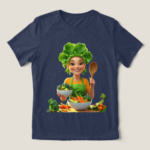 Camiseta Chef com Poder das Plantas – Cozinhando com Gentil