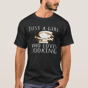 Camiseta Chef Cook Apenas Uma Menina Que Ama O Cozinhar 1