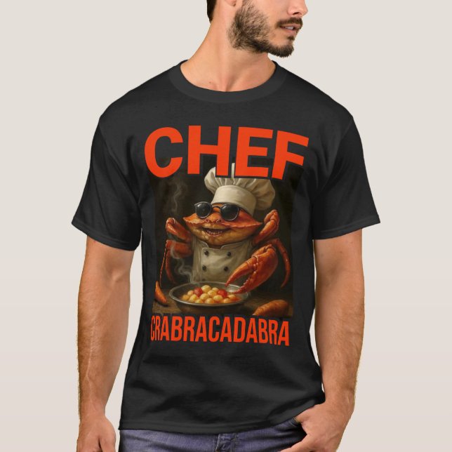 Camiseta Chef Crabracadabra Meme Hilário Brainrot (Frente)