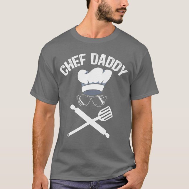 Camiseta Chef Daddy Best Dad Ever Culinary Cooking Baking F (Frente)