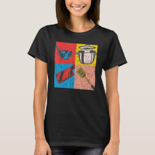 Camiseta Chef de Arte Pop do Cook Gourmet para o Hobby da R