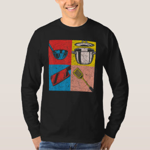 Camiseta Chef de Arte Pop do Cook Gourmet para o Hobby da R