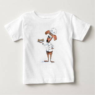 Camiseta Chef de Cachorro Branco