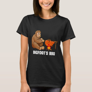 Camiseta Chef de churrasco bigfoot sasquatch masculino
