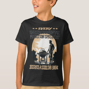 Camiseta Chef de Churrasco Engraçado Especialista em Proteç