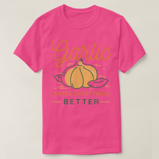 Camiseta Chef de cozinha de Comida de Cozinhar de alho (Frente do Design)