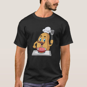 Camiseta Chef de cozinha do Cozinhar de batata-branca