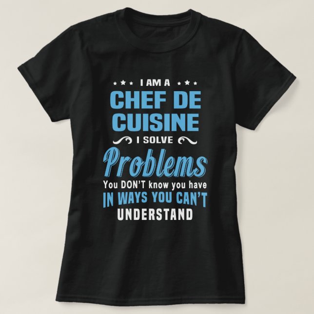 Camiseta Chef de Cuisine (Frente do Design)