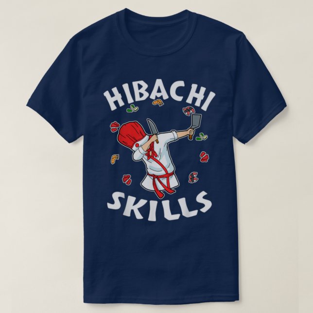Camiseta Chef de Dabbing Hibachi (2) (Frente do Design)