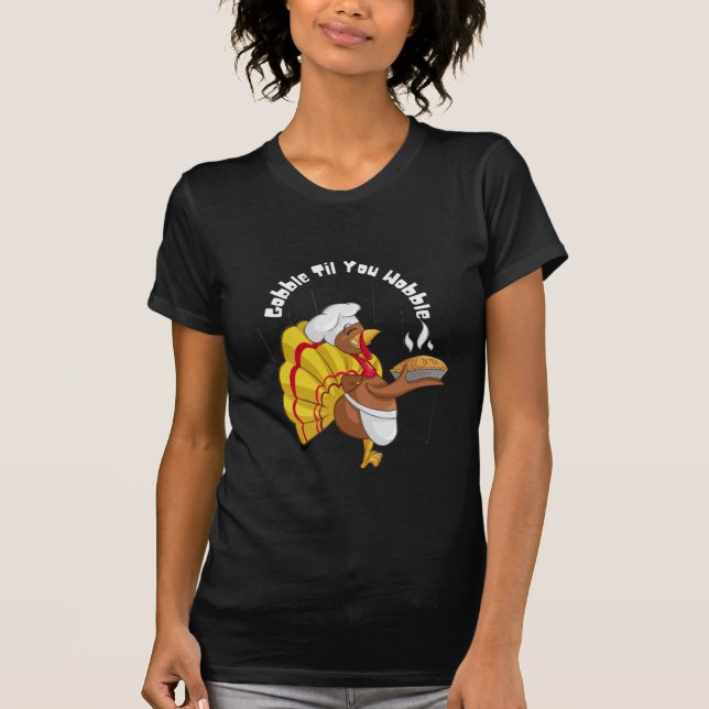 Camiseta Chef de empate do Dia Simples da Turquia (Frente)