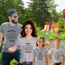 Chef de pai e Crianças Pancake