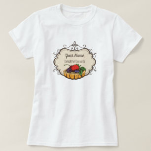 Camiseta Chef de pastelaria personalizável