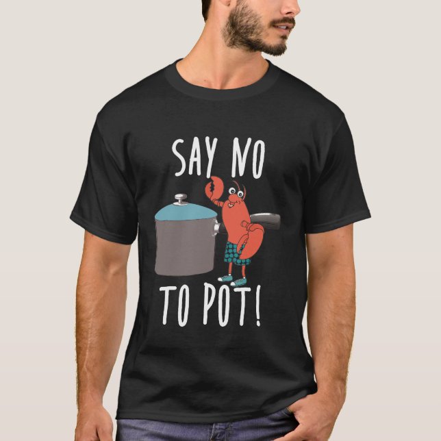 Camiseta Chef - Diga Não A Potes Que Comem Frutos Engraçado (Frente)