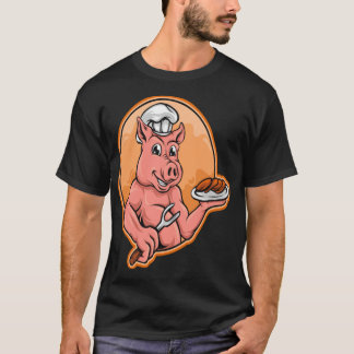 Camiseta Chef do 8.º aniversário do ecavator humor de chef