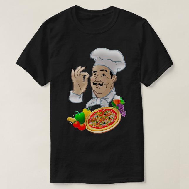 Camiseta Chef e Big Italiana Pizza 1 (Frente do Design)