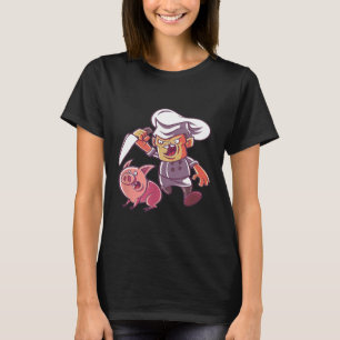 Camiseta Chef - Engraçada Design de Chef de Chef de Butcher