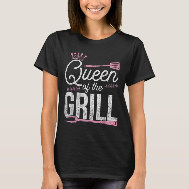 Camiseta Chef Engraçado Chef Mulheres Presentes Churrasco F (Frente)