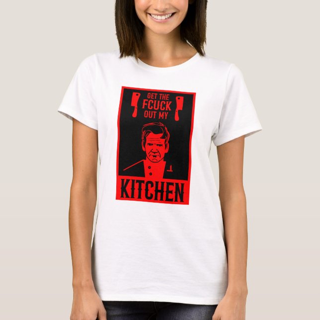 Camiseta Chef Engraçado e Zangado (Frente)